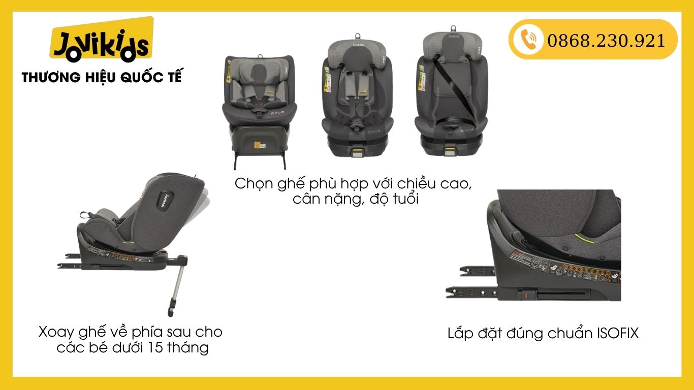 Lưu ý khi chọn ghế ô tô trẻ em