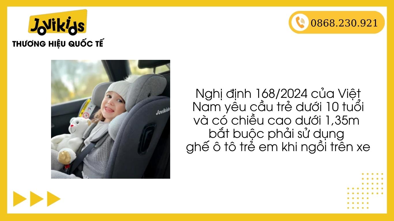 Quy định của nhà nước về ghế ô tô trẻ em