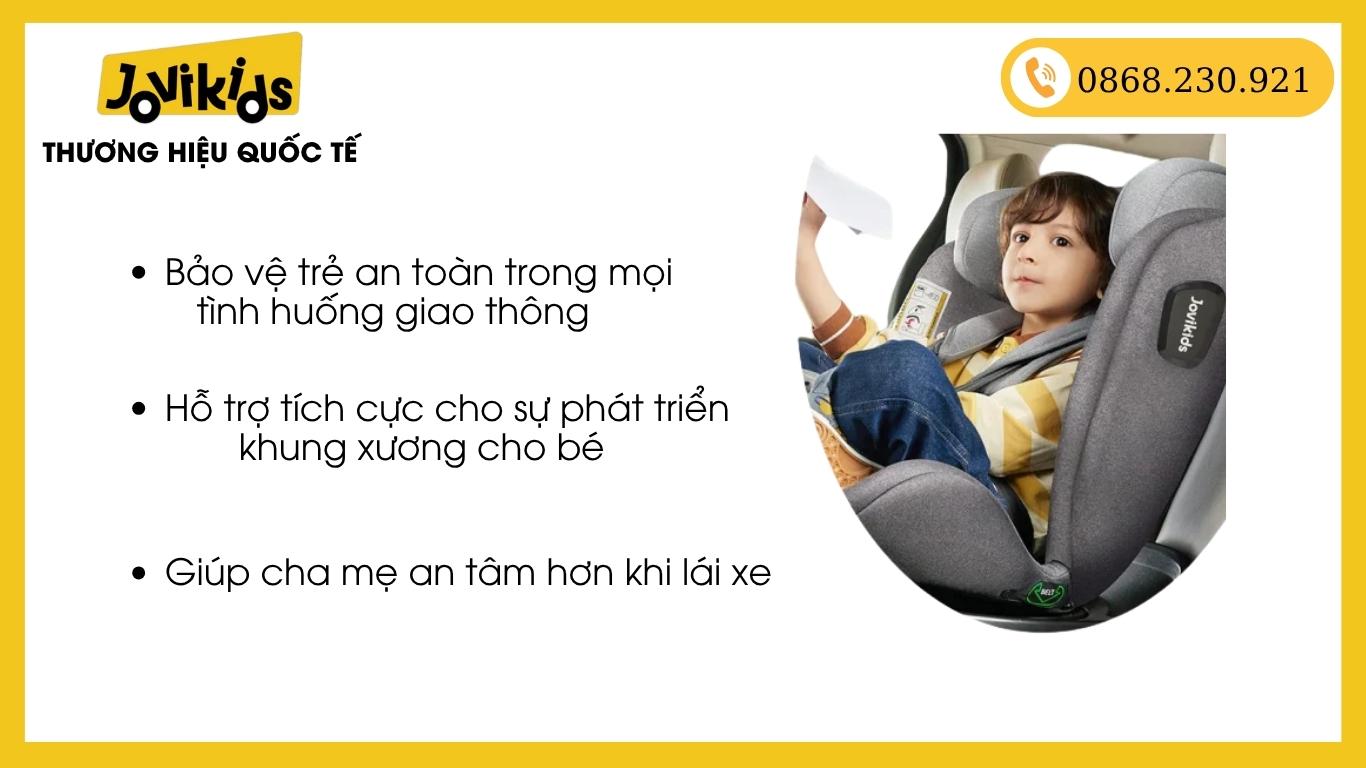 Lợi ích khi sử dụng ghế ô tô trẻ em